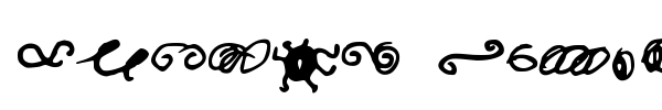 Random Swirls font preview